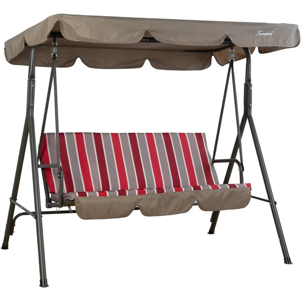 MKDK Kozyard Alicia Outdoor Swing Chair With 3 Cushions