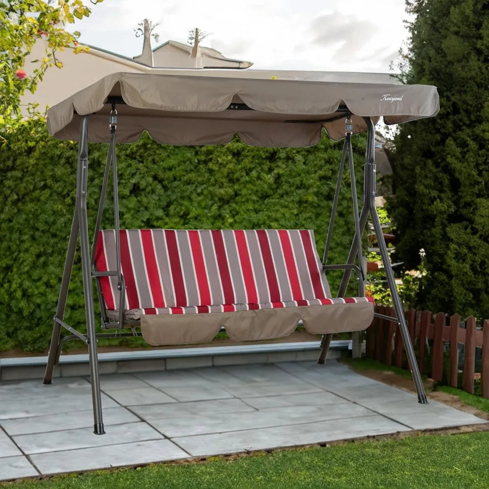 MKDK Kozyard Alicia Outdoor Swing Chair With 3 Cushions