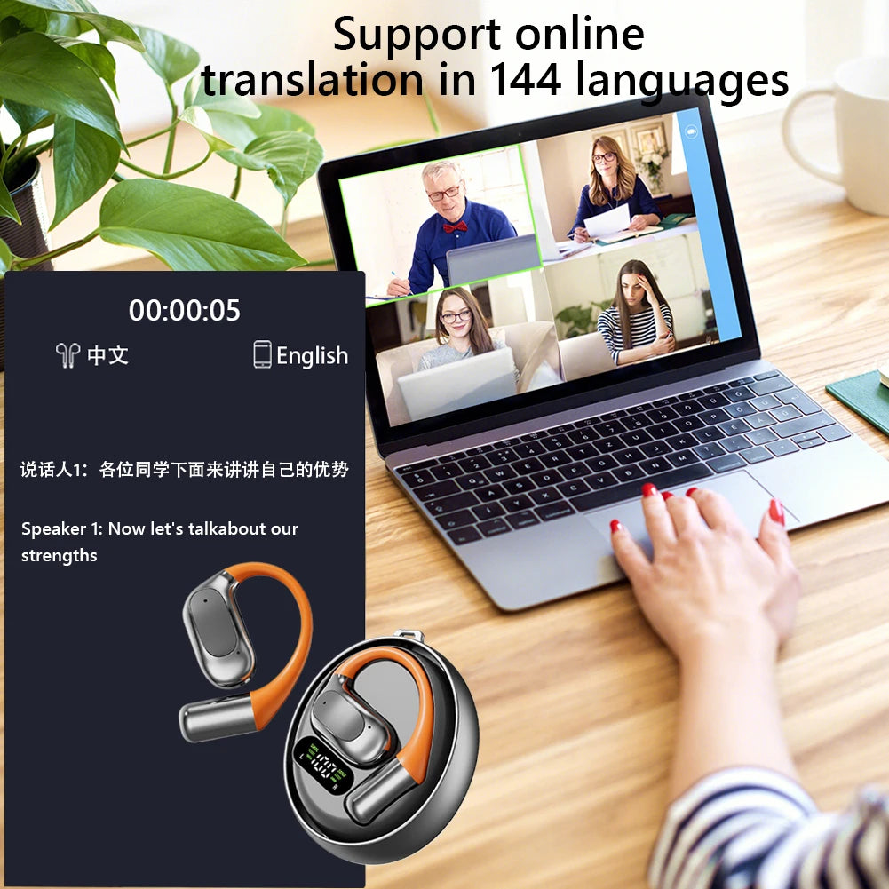 ALLOYSEED Translation Earbuds Real Time Language Translator