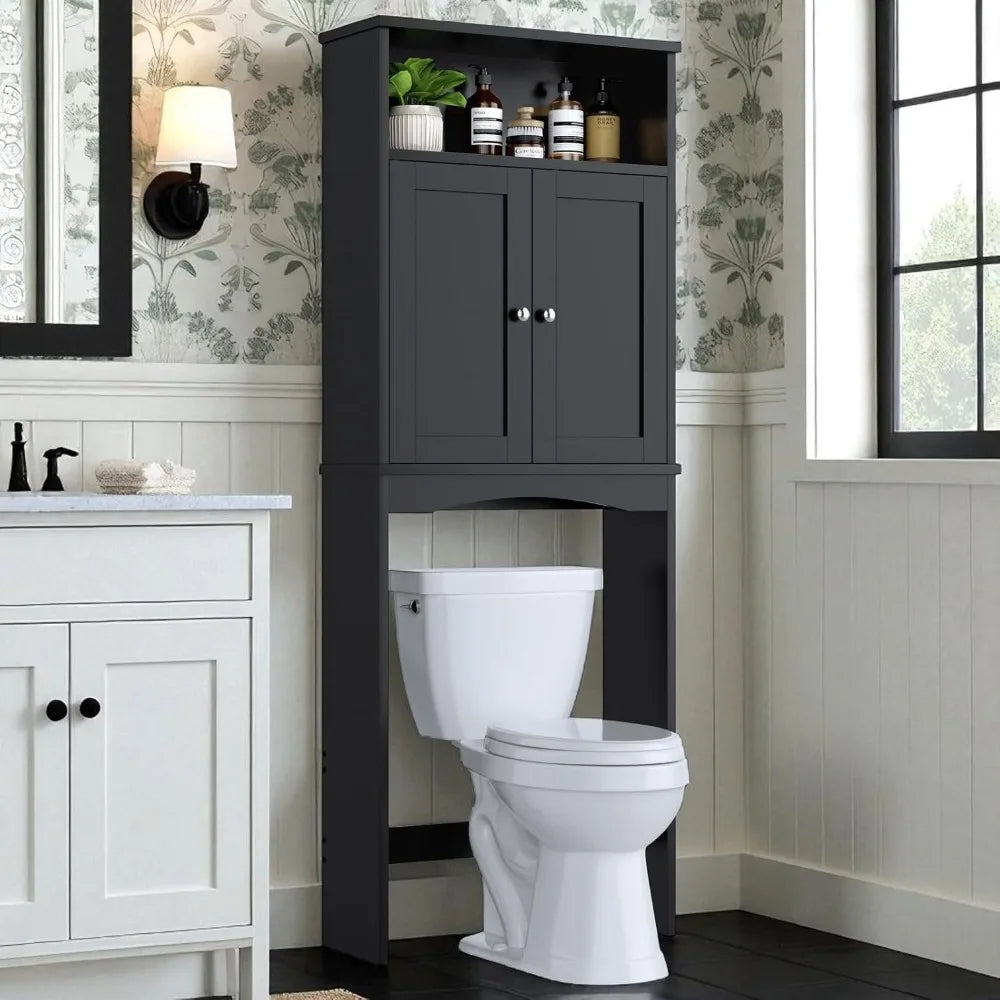 MKDK Bathroom Over Toilet Storage Cabinet With Adjustable Shelves