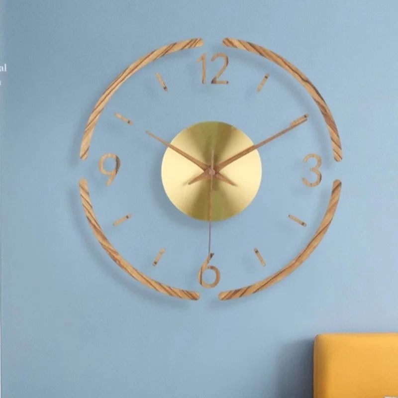 Nordic Modern Wall Clock Minimalist Silent Living Room Decor