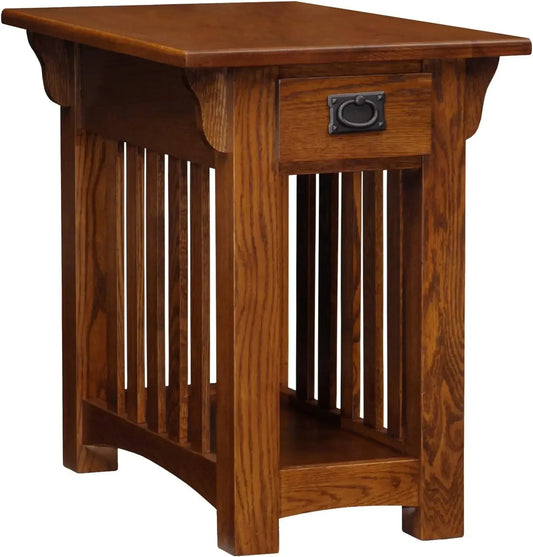 XMSJ Mission Impeccable One Drawer Side Table With Shelf