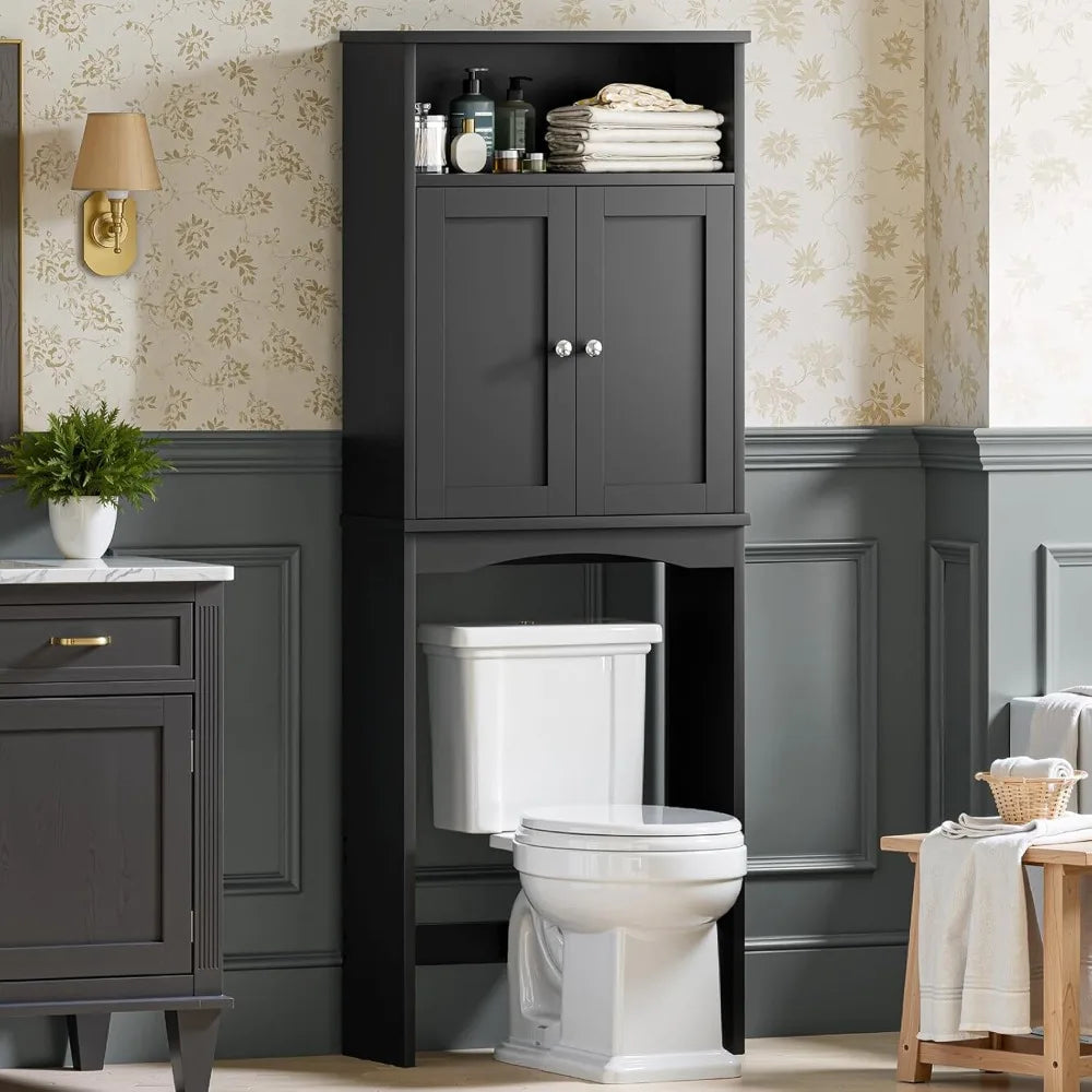 MKDK Bathroom Over Toilet Storage Cabinet With Adjustable Shelves