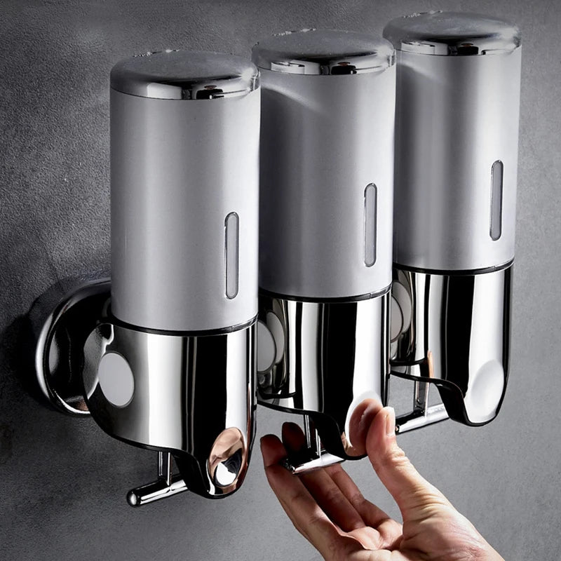 Stainless Steel Wall Mounted Soap Dispenser For Bathroom Hotel Spa And Public Washrooms