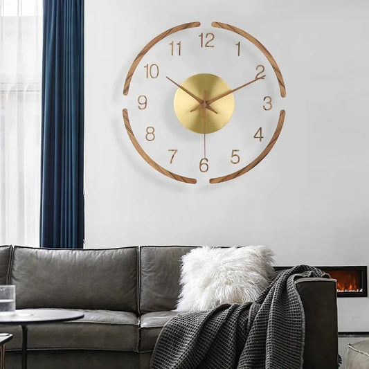 Nordic Modern Wall Clock Minimalist Silent Living Room Decor