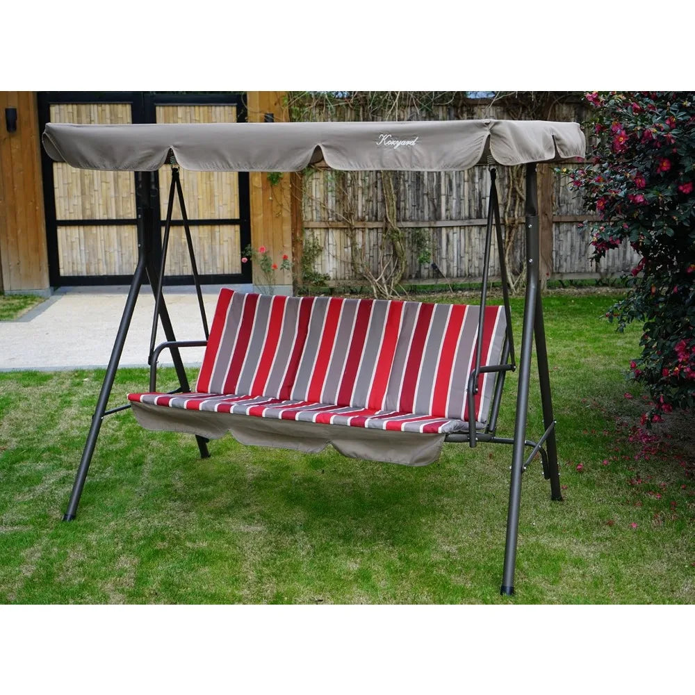 MKDK Kozyard Alicia Outdoor Swing Chair With 3 Cushions