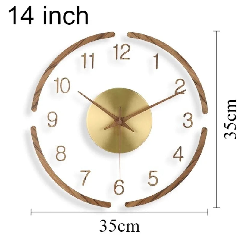 Nordic Modern Wall Clock Minimalist Silent Living Room Decor