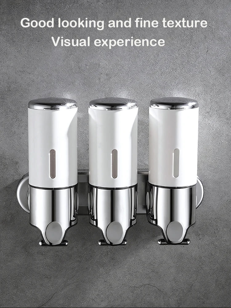 Stainless Steel Wall Mounted Soap Dispenser For Bathroom Hotel Spa And Public Washrooms