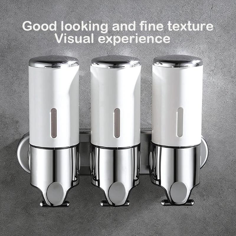 Stainless Steel Wall Mounted Soap Dispenser For Bathroom Hotel Spa And Public Washrooms