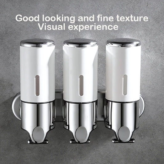 Stainless Steel Wall Mounted Soap Dispenser For Bathroom Hotel Spa And Public Washrooms