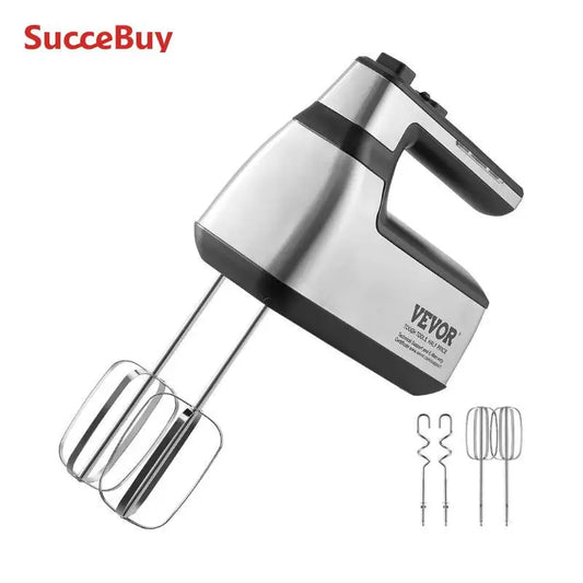 VEVOR Cordless Electric Hand Mixer Five Gear Variable Speed
