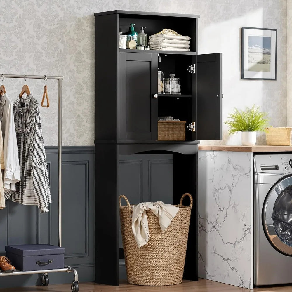 MKDK Bathroom Over Toilet Storage Cabinet With Adjustable Shelves